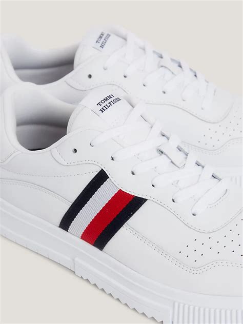 Sneakers Stringate Con Suola Preformata Bianco Tommy Hilfiger