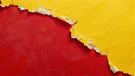 Torn Ripped Paper Edge With A Copy Space Red And Yellow Color