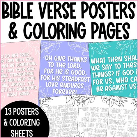 Bible Verse Posters Christian Classroom Decor Christian Homeschool ...