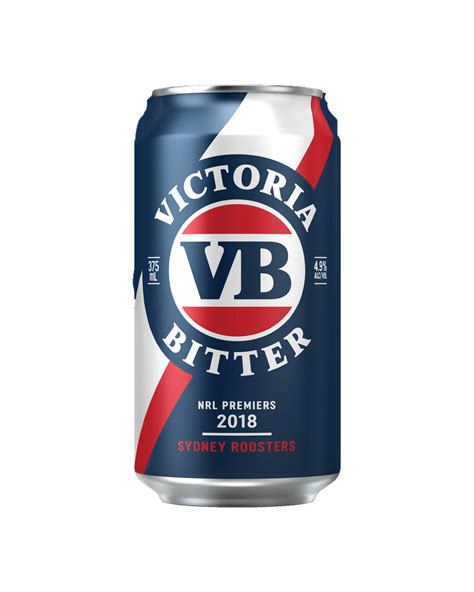 Buy Victoria Bitter Sydney Roosters Nrl Premiership Cans 375ml 24pk