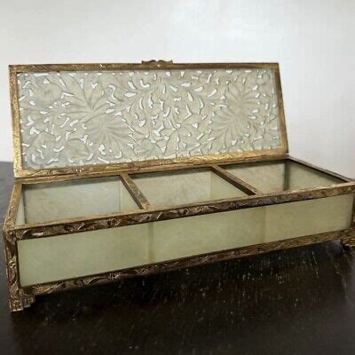 Art Nouveau Metal Jewelry Casket