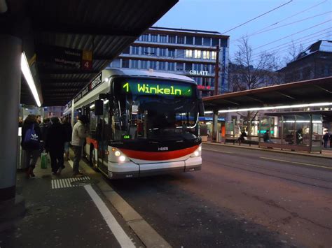 Hess Trolleybus Der Lininie 1 Nach Winkeln Am 1 1 11 Bahnhof St Bus