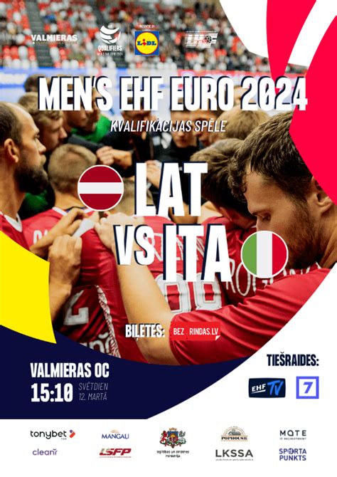 Mens Ehf Euro 2024 KvalifikĀcijas SpĒles HandbolĀ Latvija ItĀlija