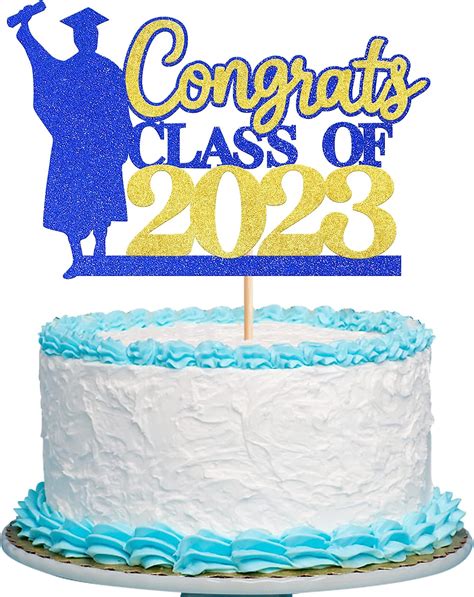 Amazon Rsstarxi Pack Congrats Class Of Cake Topper Glitter