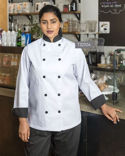 Spun Polyester Chef Coat With Plastic Buttons - Premium Uniforms