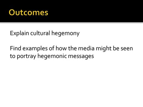 Cultural hegemony