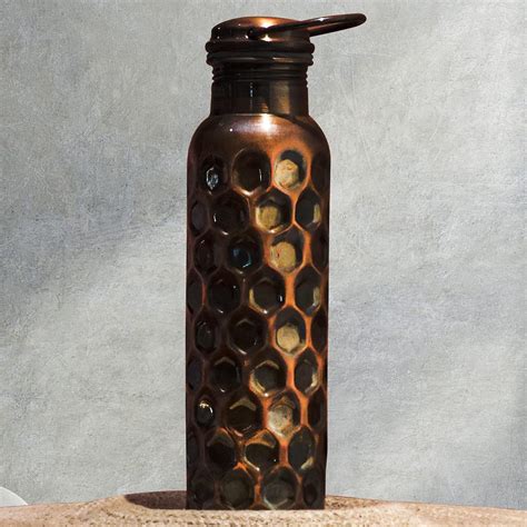 Craft Trade Copper Water Bottle 1 Ltr Leak Proof Pure Copper Water