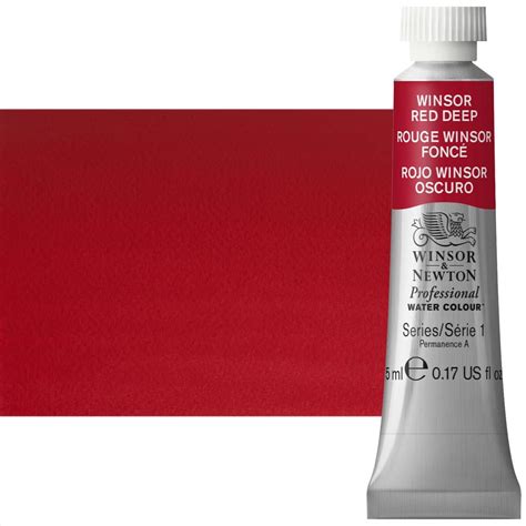 Winsor And Newton Professional Watercolor Winsor Red Deep 5ml Tube