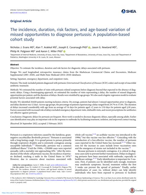 Pdf The Incidence Duration Risk Factors And Age Based Variation Of