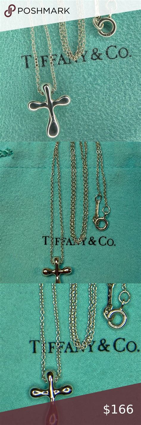 Tiffany Co Paloma Picasso Sterling Silver Tenderness Cross Necklace