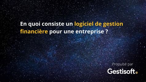 En Quoi Consiste Un Logiciel De Gestion Financi Re Pour Entreprise