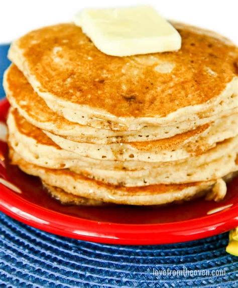 Easy Whole Wheat Pancake Recipe Love From The Oven