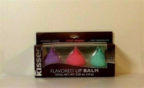 Hershey S Kisses Lip Balm Set Raspberry Creme Cherry Cordial Mint