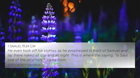1 Samuel 19:24 GW 4K Wallpaper - He even took off his clothes as he