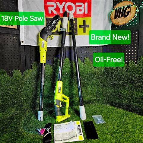 Ryobi One 18v 8 Cordless Pole Saw Tool Only P2501 Ebay