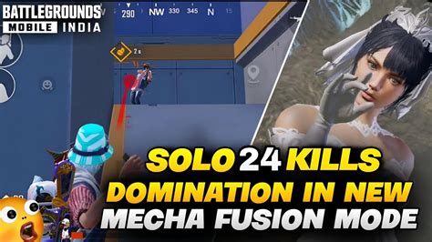 SOLO 24 KILLS DOMINATION IN NEW MECHA FUSION MODE BGMI HIGHLIGHTS