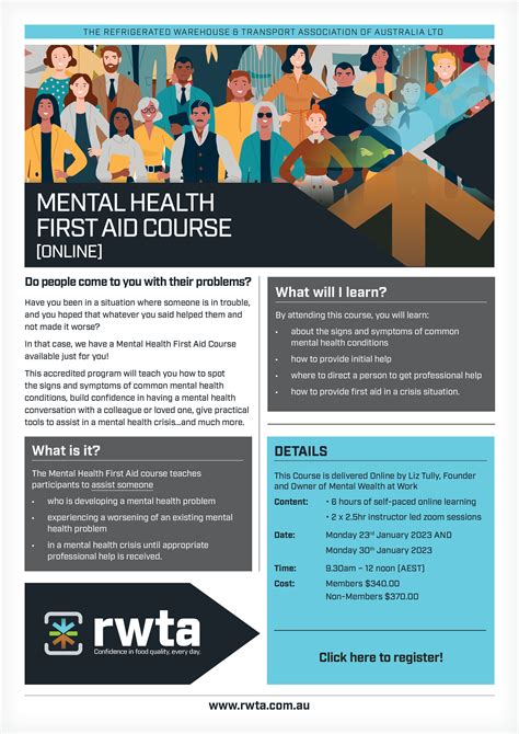 Mental Health First Aid Course Jan 2023 RWTA