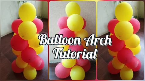 How To Make Balloon Arch Without Stand Tutorial Balloon Decoration By