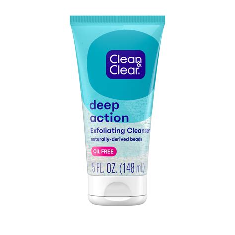 Clean And Clear Oil Free Deep Action Cream Facial Cleanser 65 Fl Oz