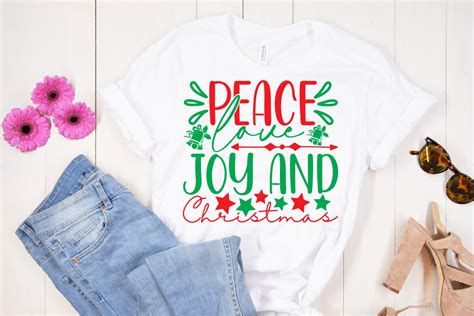 Peace Love Joy and Christmas Graphic by Akhicrative92 · Creative Fabrica