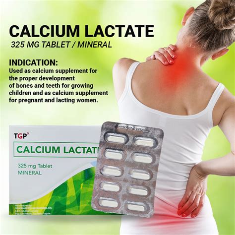 Springstuffs Calcium Lactate 325mg 1 Box 100 Tablets Bone And