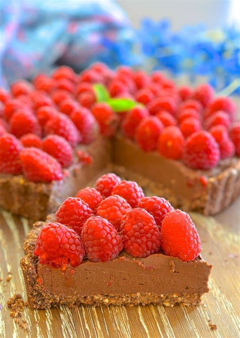 Fudgy Chocolate Raspberry Tart Healthy Vegan And Gf A Virtual Vegan