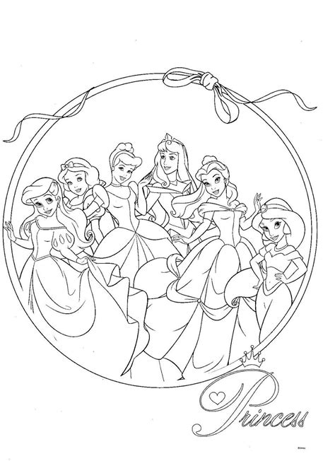 Coloriage Princesse Disney