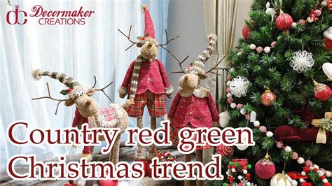 Christmas Decorations Trends 2024 Red Green XMAS Country Style Home