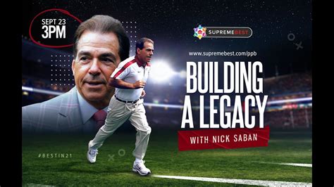 Building A Legacy With Nick Saban Youtube