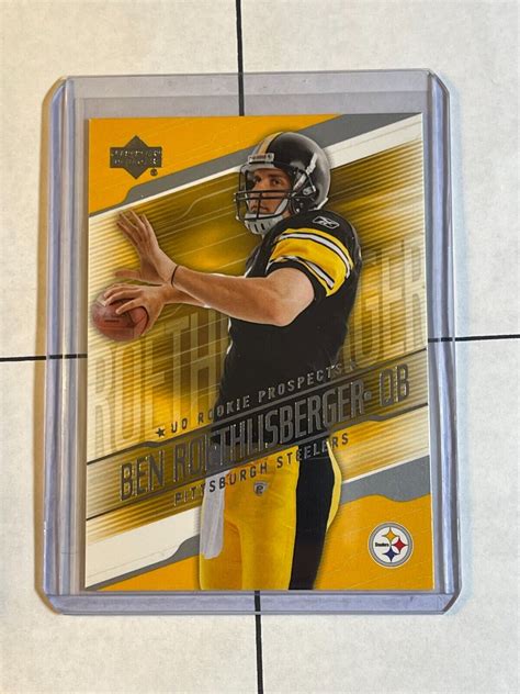 Ben Roethlisberger Upper Deck Ud Rookie Prospects Rc Rp Br