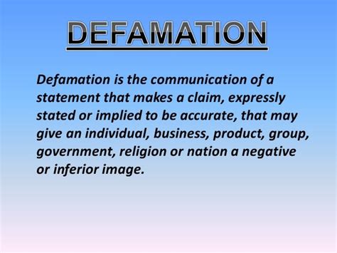 Defamation Ppt