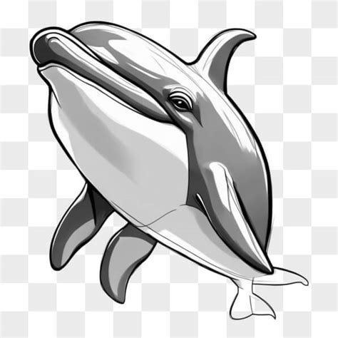 Download Educational Black and White Dolphin Drawing Sketches Online ...