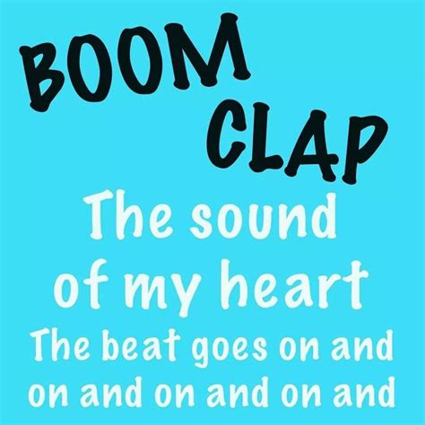 Boom Clap Song Quotes