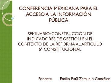 Ppt Conferencia Mexicana Para El Acceso A La Informaci Powerpoint