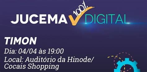 SEMINÁRIO JUCEMA 100 DIGITAL em Timon Sympla