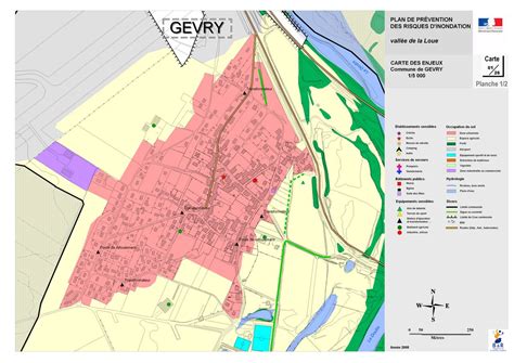 Gevry Carte Des Enjeux N Gevry Ppri La Loue Plans De Pr Vention