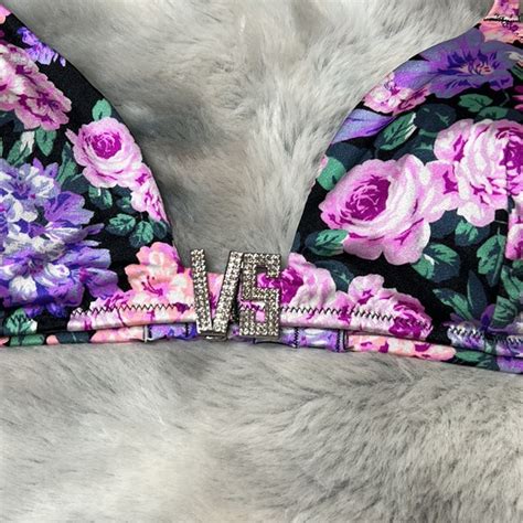 Victoria S Secret Swim Final Pricenwt Victoria Secret Floral Hardware Diamond Bikini Set