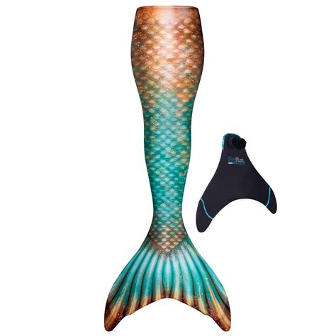 Adult Reinforced Mermaid Tail for Swimming, Monofin Included - Adult ...