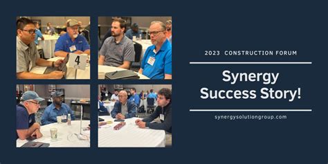 Building Success Stories From The Construction Forum Synergy