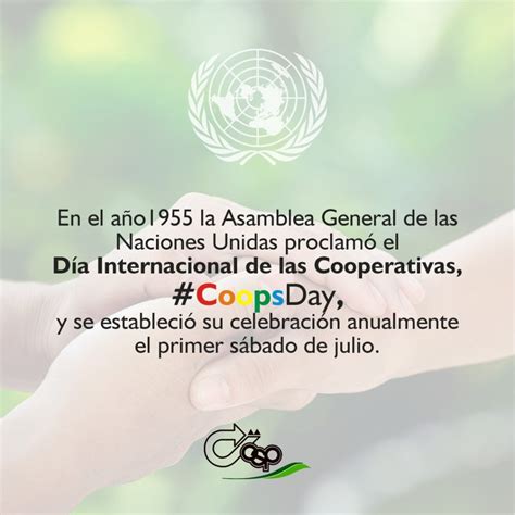 Saludos Por El DIA INTERNACIONAL DEL COOPERATIVISMO