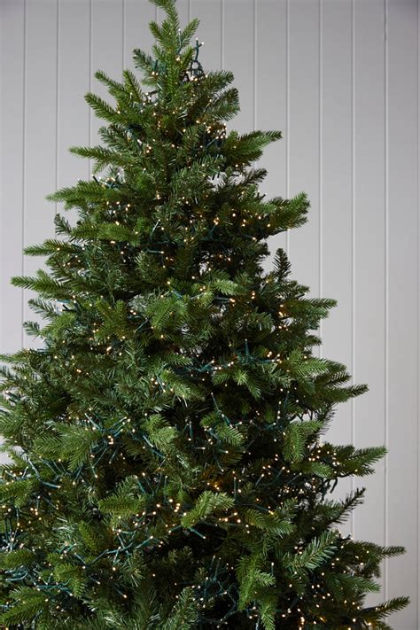 7 Ft Nordic Fir Green Tree 6500 Led Holly And Ivy