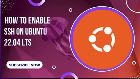 How To Enable Ssh On Ubuntu 22 04 Lts Youtube