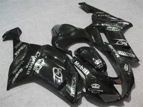 Black Gloss Fairing Cbz Xtreme Body Kit For Kawasaki Ninja Zx6r 07 08 Z