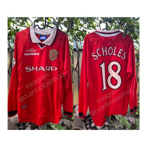 Jual Baju Bola Jersey Asli Original ManUtd Mufc Manchester United 1998