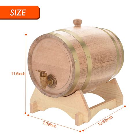 Yosoo Health Gear L Wooden Barrel Vintage Wine Barrel Oak Timber Wine