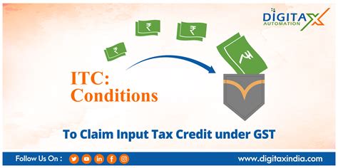 Itc Conditions To Claim Input Tax Credit Under Gst