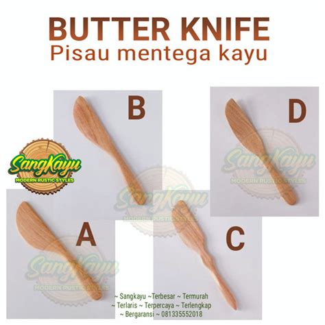 Promo Pisau Kayu Butter Knife Pisau Kue Kayu Wooden Butter Knife Cake