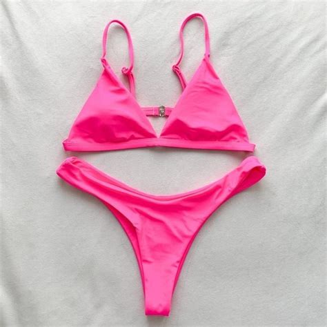 Asos Women S Pink Bikini And Tankini Bottoms Depop