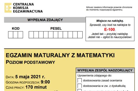 Matura Matematyka Pewniaki I Przecieki Co B Dzie Na Maturze Z