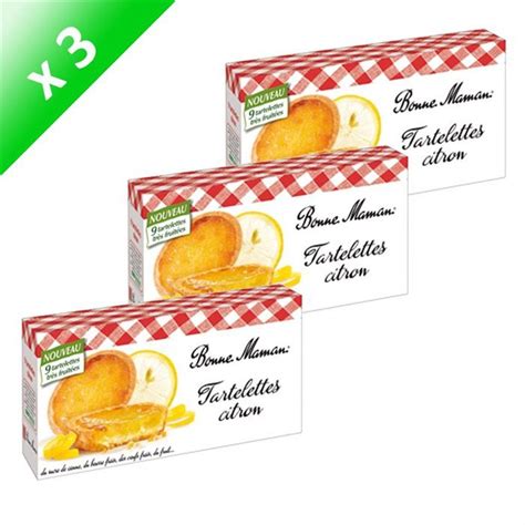 BONNE MAMAN Tartelettes Citron 125g X3 Achat Vente Biscuits Secs